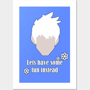 Jack frost outline Posters and Art